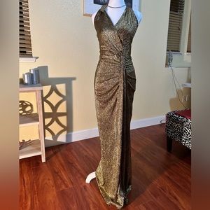 Cache Marilyn Monroe Gold Dress